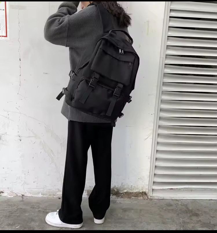 Other Casual Streetwear Capacity Canvas Large School Backpack Size ONE SIZE - 11 Thumbnail