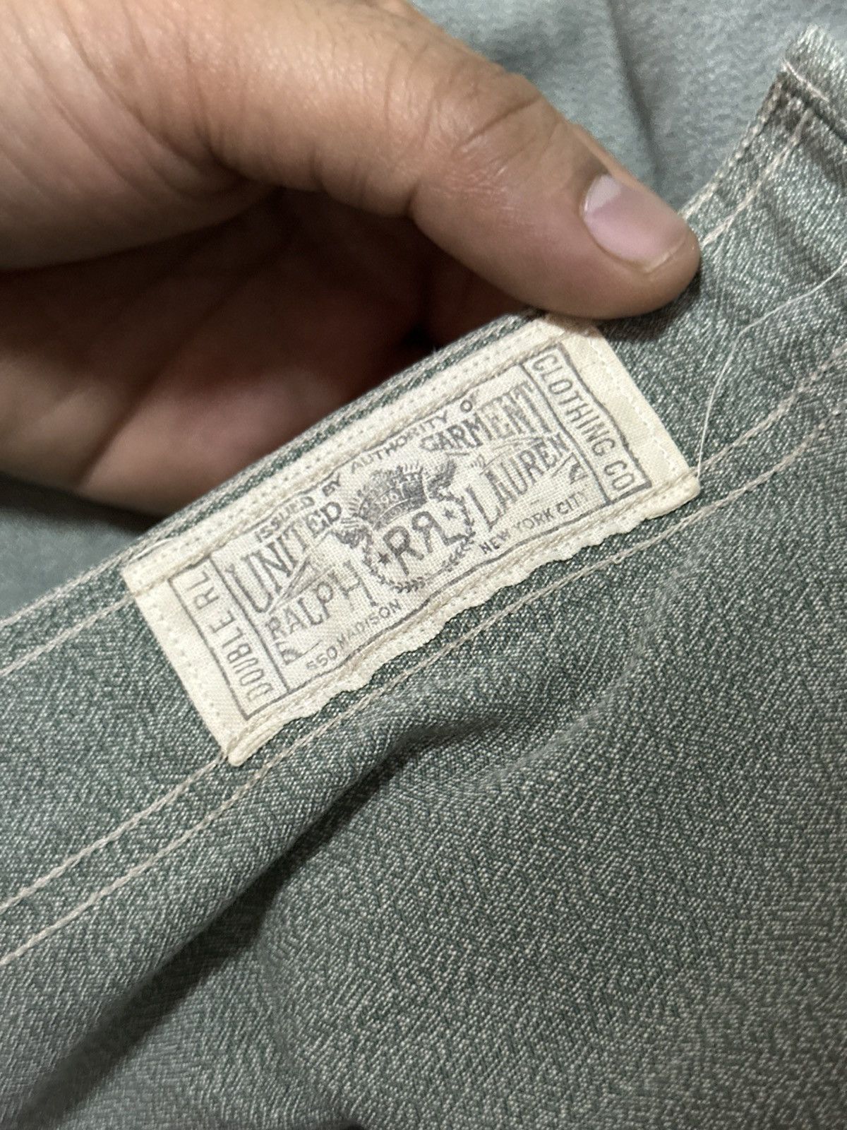 Polo Ralph Lauren RRL Curtis Japanese Herringbone Military Twill Button Shirt Size US M / EU 48-50 / 2 - 8 Thumbnail