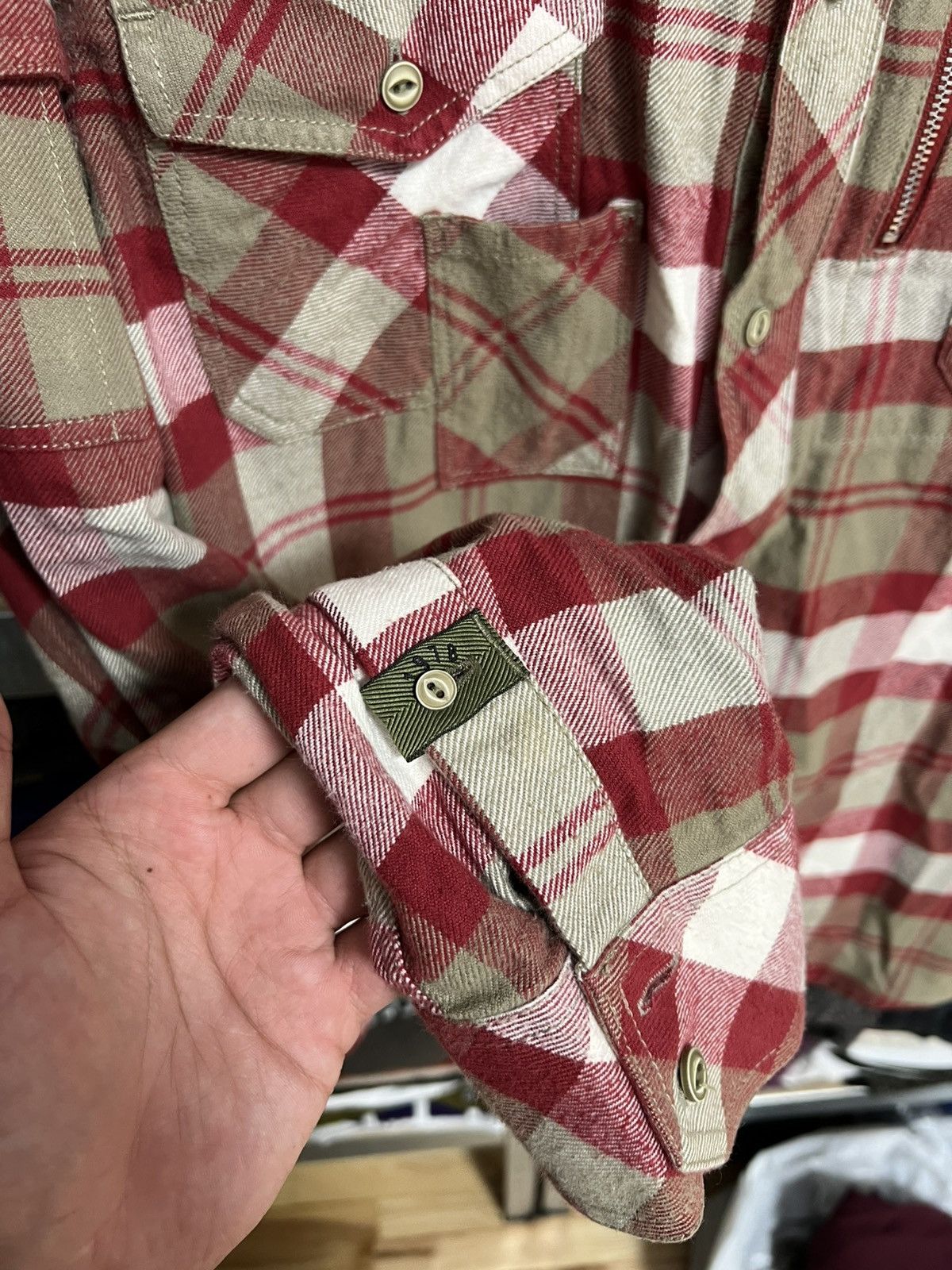 Diesel Diesel Flannel Down Red Plaid Check Button Up Shirt Size L Size US L / EU 52-54 / 3 - 9 Thumbnail