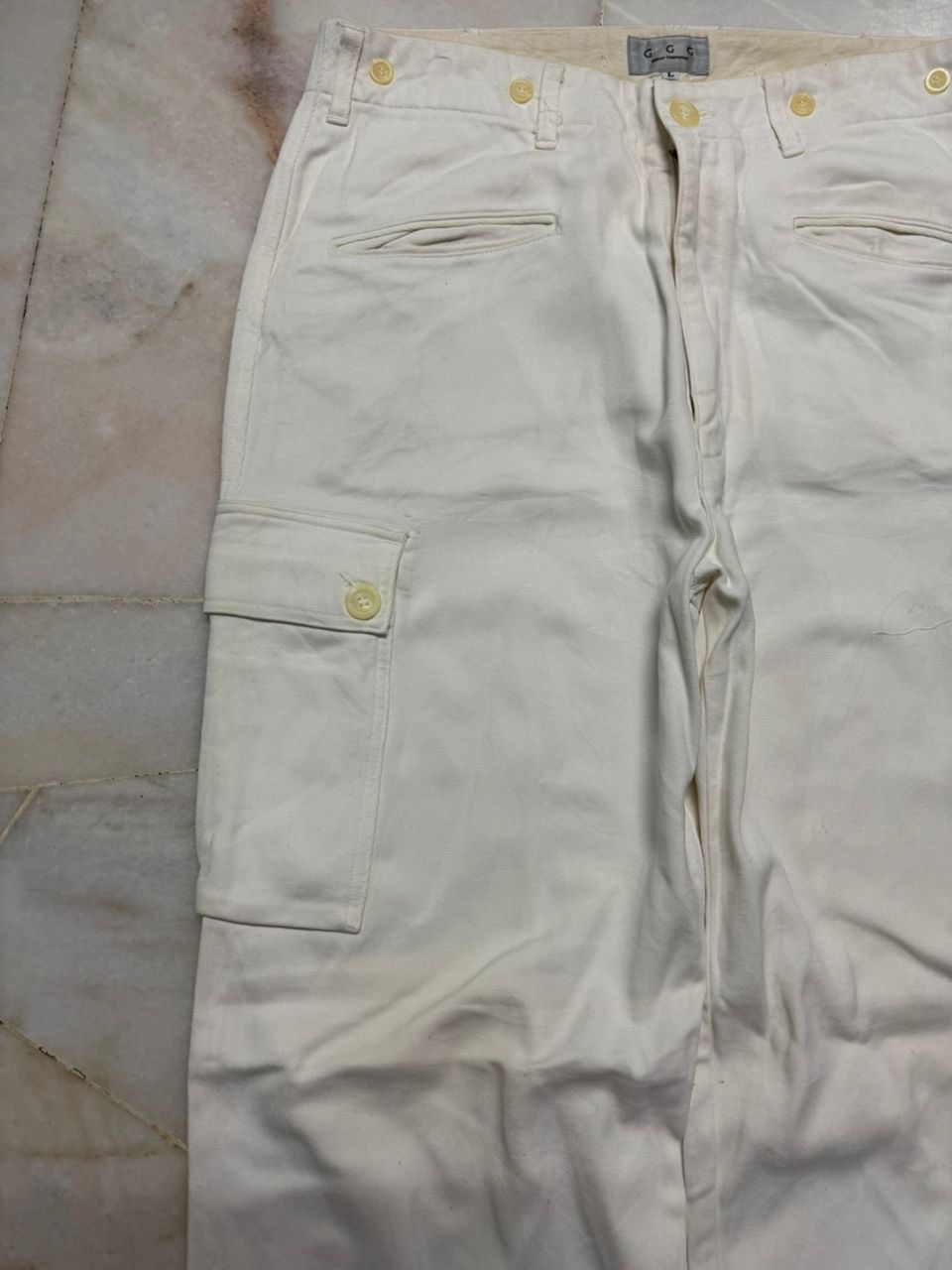 20471120 Rare💥G G G Pour Homme Cargo Monkey Pants Baggy Made in Japan Size US 33 - 5 Thumbnail