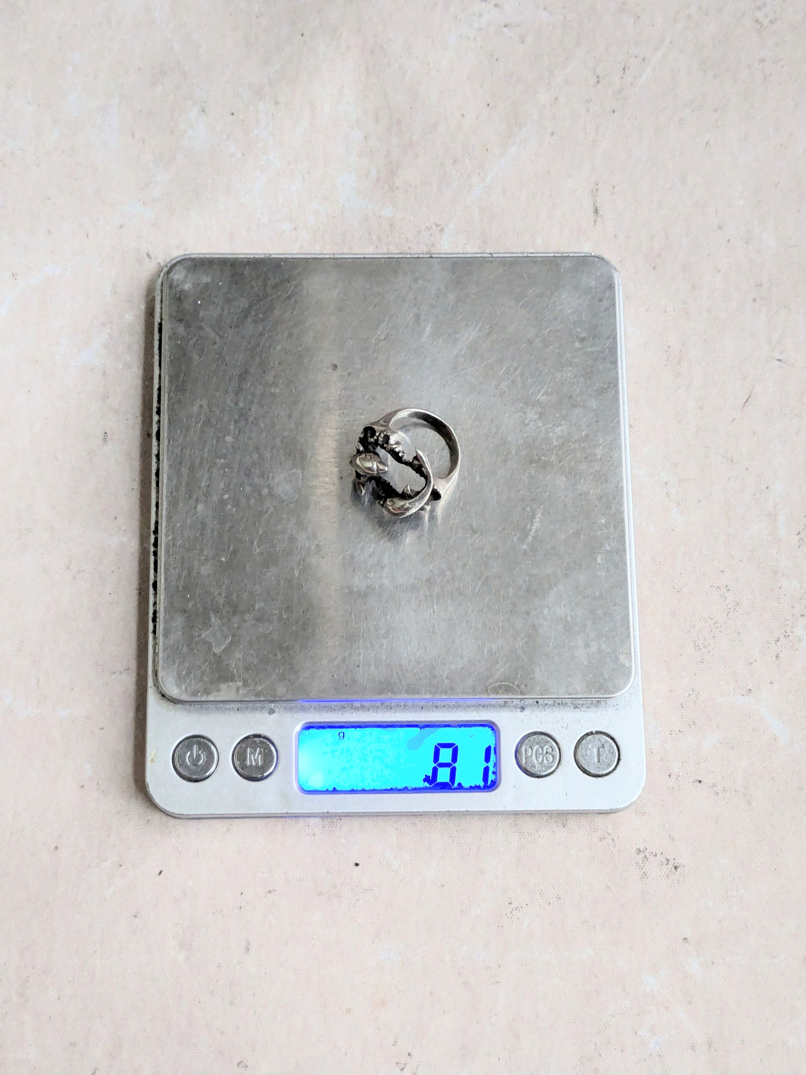 Sterling Silver Vintage Sterling Silver Ring Dolphin 5.75 Animal Size ONE SIZE - 9 Thumbnail