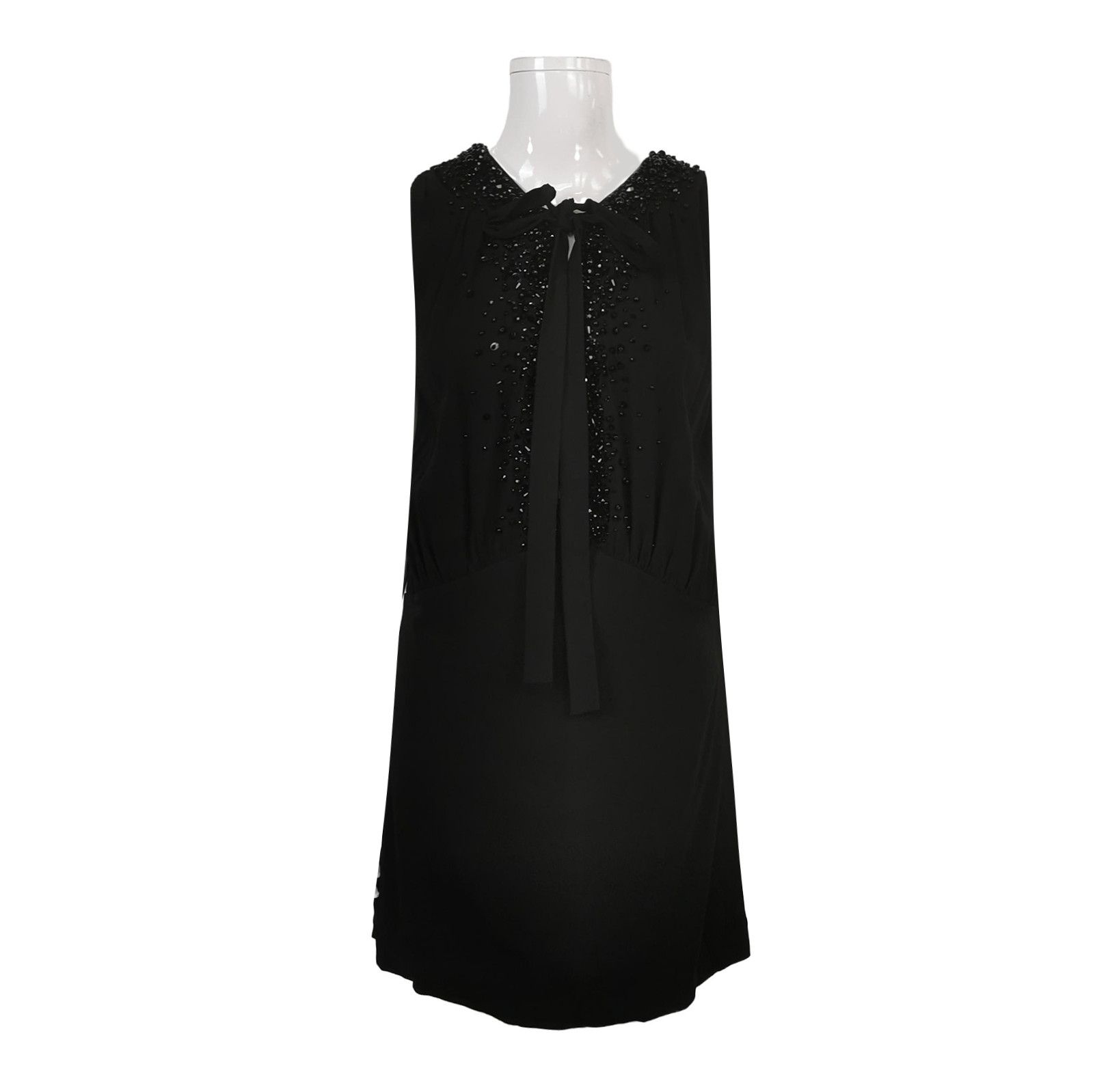 Prada Prada Sleeveless Dress with Beaded Detailing - dmc Size M / US 6-8 / IT 42-44 - 1 Thumbnail