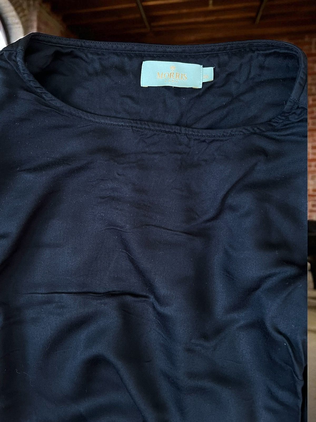 Morris Morris Flora Blouse size M black viscose long sleeve Size M / US 6-8 / IT 42-44 - 5 Thumbnail