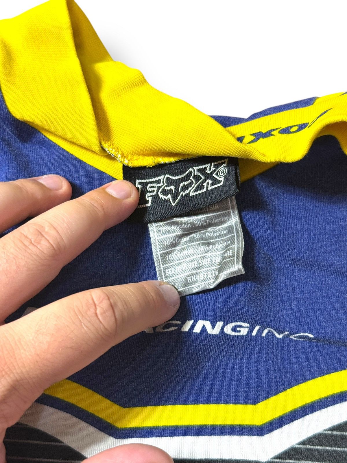 Fox Racing *RARE* 90s VINTAGE JERSEY MOTOCROSS FOX RACING MOTO SPORT Size US M / EU 48-50 / 2 - 3 Thumbnail