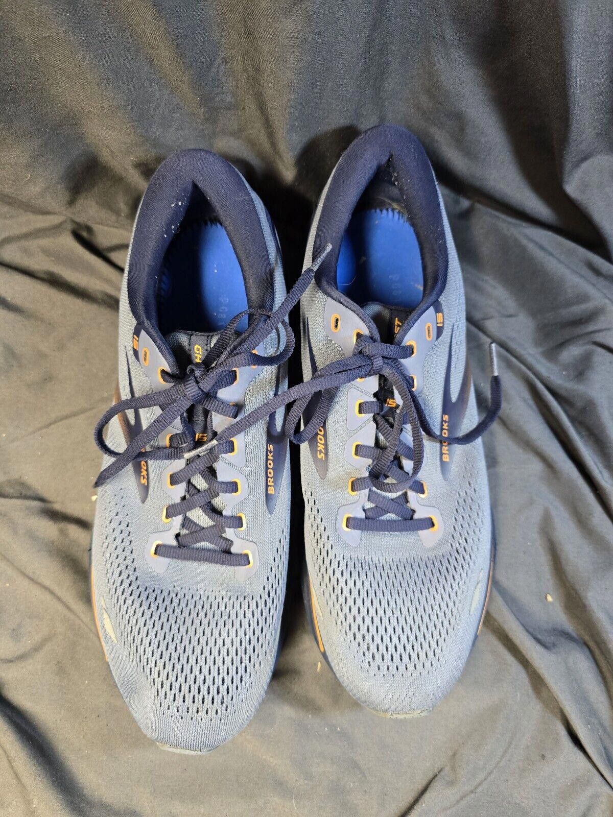 Brooks Brooks Mens Sz 11.5 Ghost 15 Gray Blue Shoes No Insoles Size US 11.5 / EU 44-45 - 4 Thumbnail