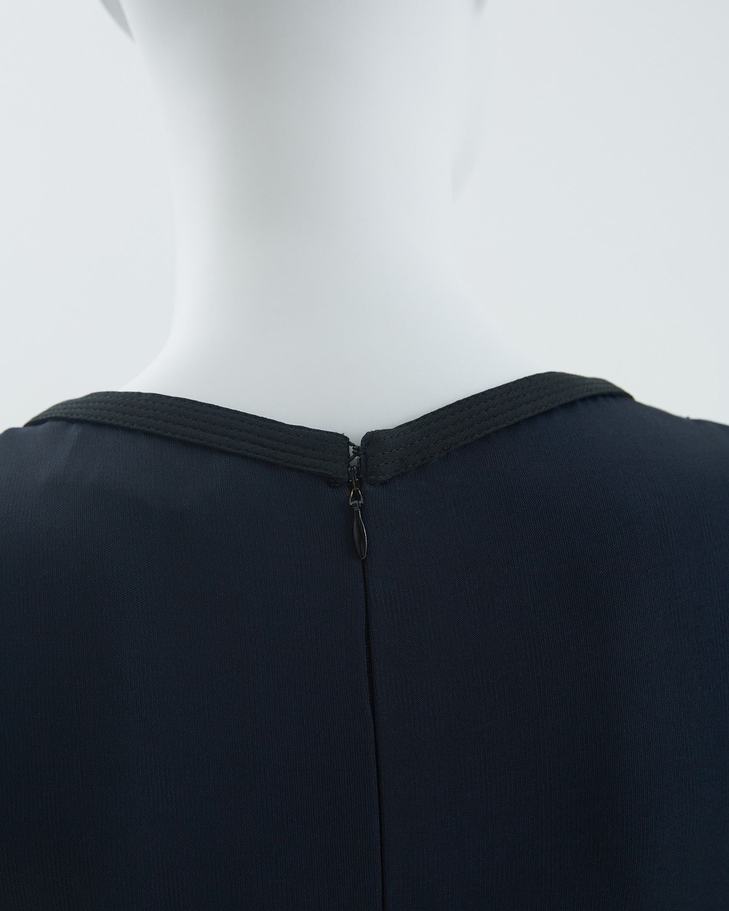 Versace S/S 1993 Blue and black gown jersey dress Size M / US 6-8 / IT 42-44 - 13 Thumbnail