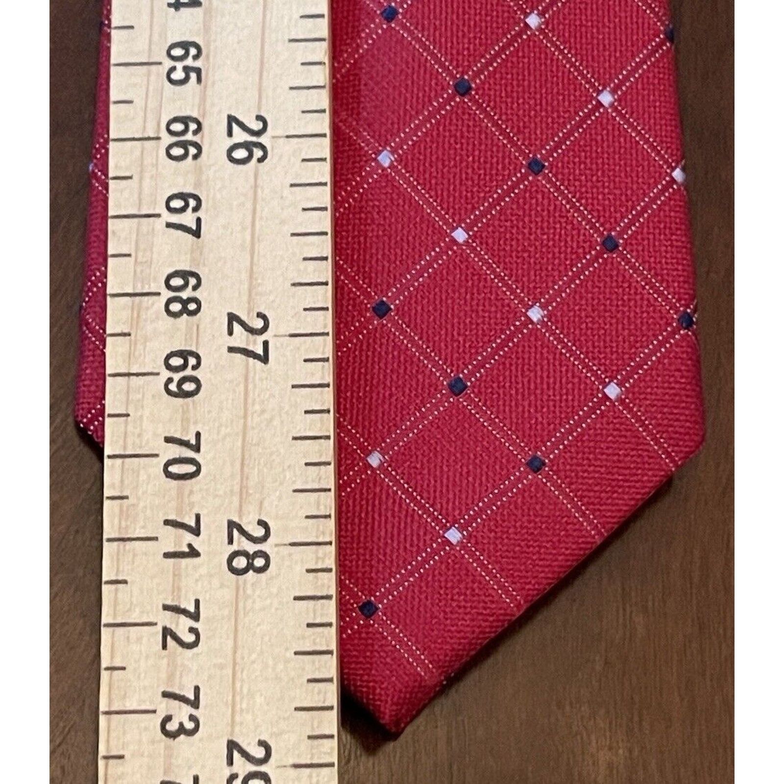 Nautica Nautica Red Blue 70% Silk 30% Polyester Made In China Size ONE SIZE - 5 Thumbnail
