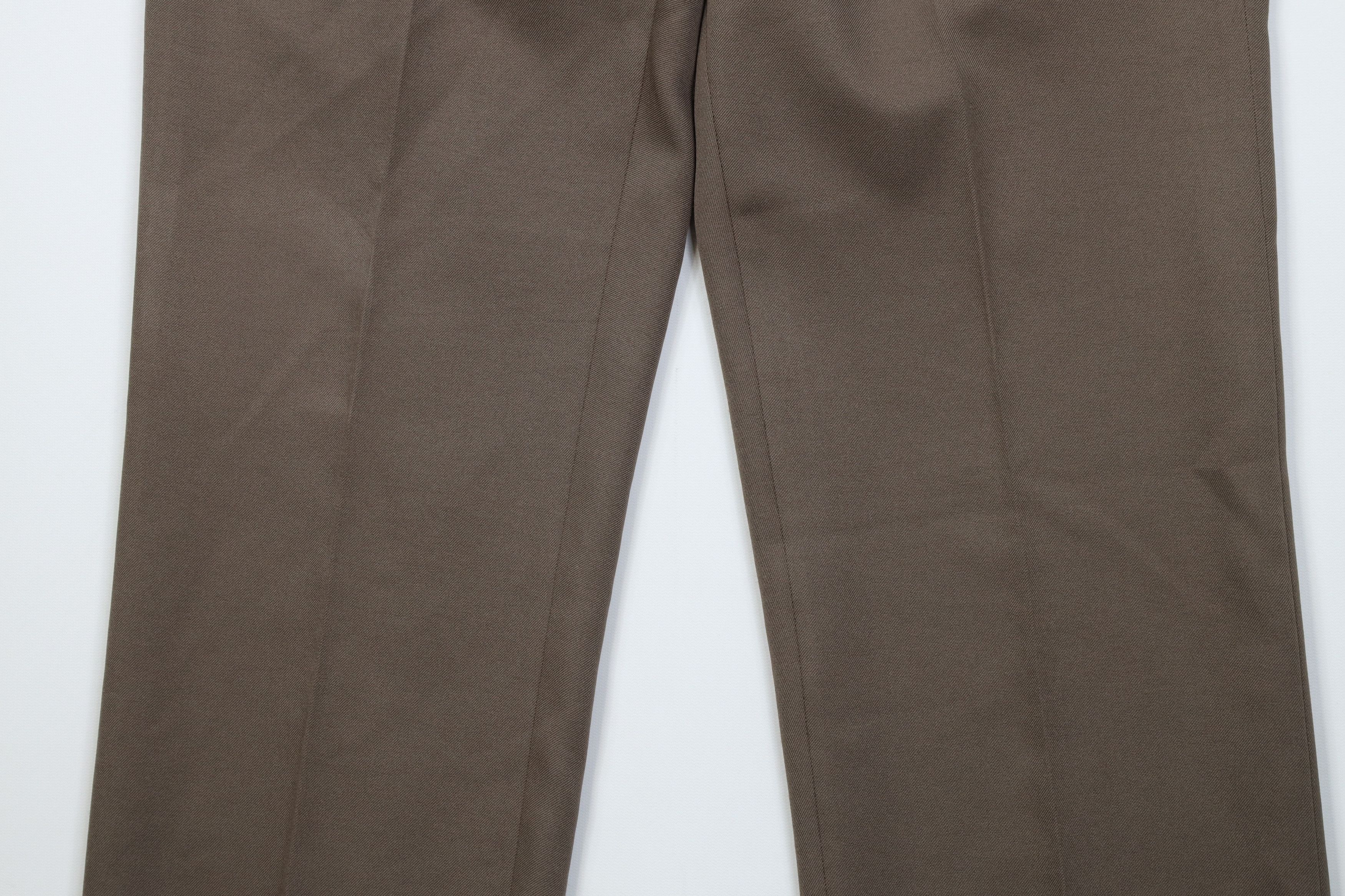 Vintage Vintage 70s Streetwear Flared Wide Leg Chino Pants Brown Size US 34 / EU 50 - 3 Thumbnail