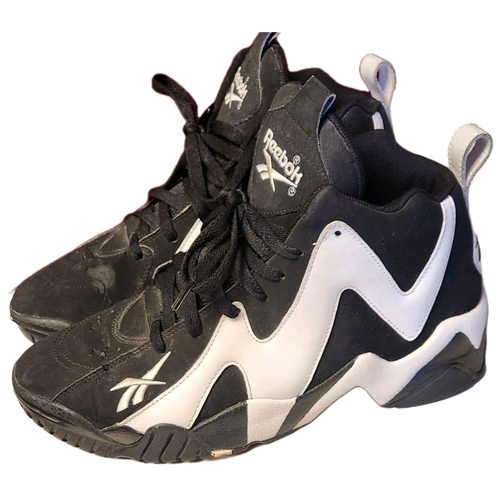 Reebok REEBOK Kamikaze 2 Retro 2013 Shoes Men 11 Black White Sneakers Mid Top V44405 Size US L / EU 52-54 / 3 - 2 Thumbnail
