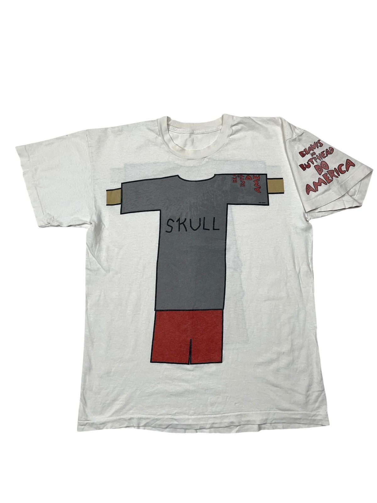 Mtv Vintage 1997 Beavis and Butt-Head Do America Tour Humor Tee Size US L / EU 52-54 / 3 - 1 Thumbnail