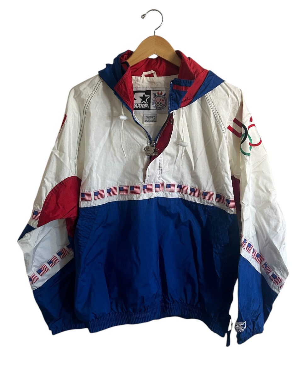 Starter × USA Olympics × Vintage Vintage 1996 USA Olympics Starter Qtr Zip Size US L / EU 52-54 / 3 - 1 Thumbnail