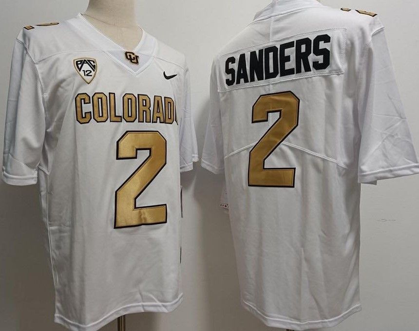 Other Men's Buffaloes 2 Shedeur Sanders White Jersey Size US M / EU 48-50 / 2 - 1 Thumbnail