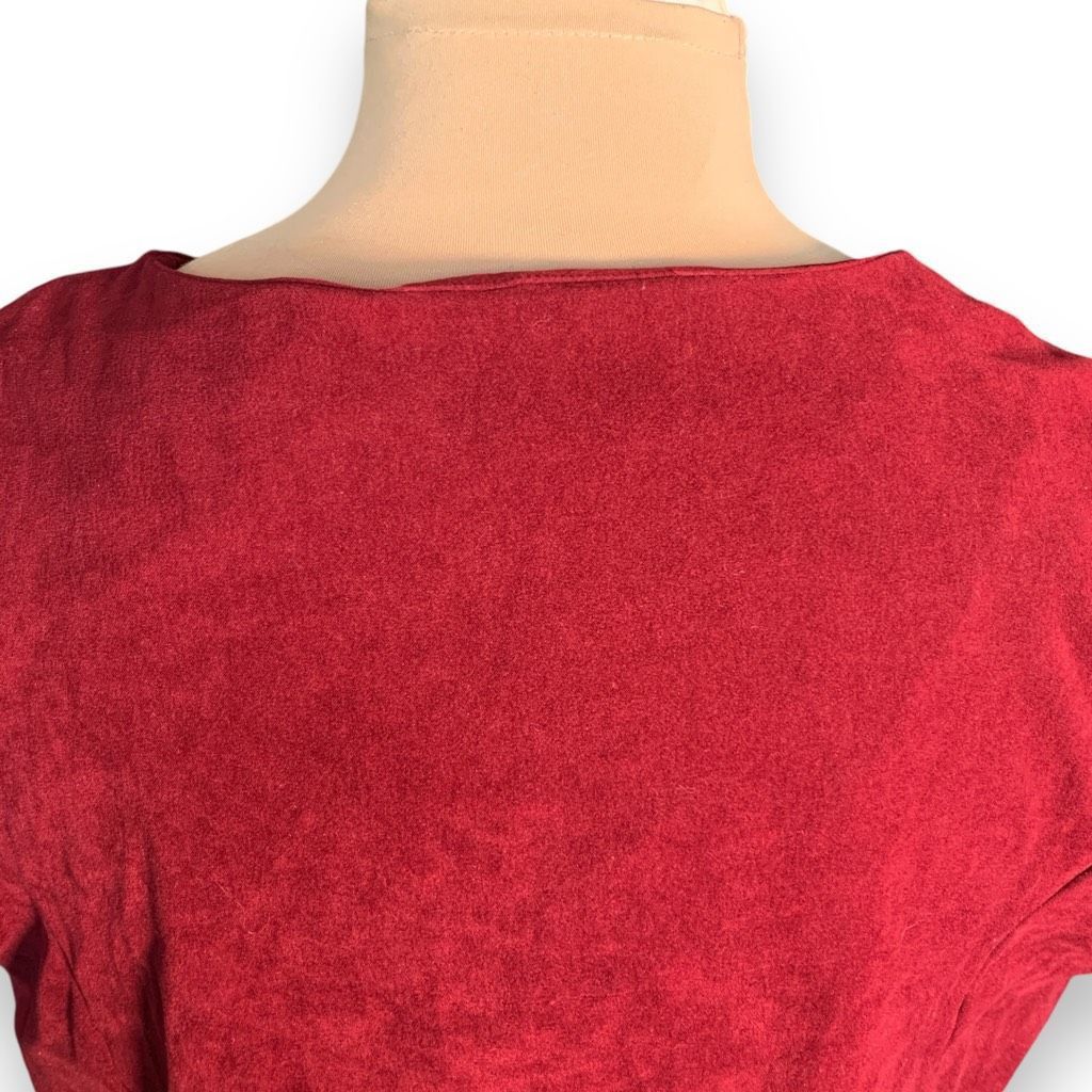 Vintage Vintage Sag Harbor Vest Burgundy Red Floral Embossed Button Size XL / US 12-14 / IT 48-50 - 3 Thumbnail