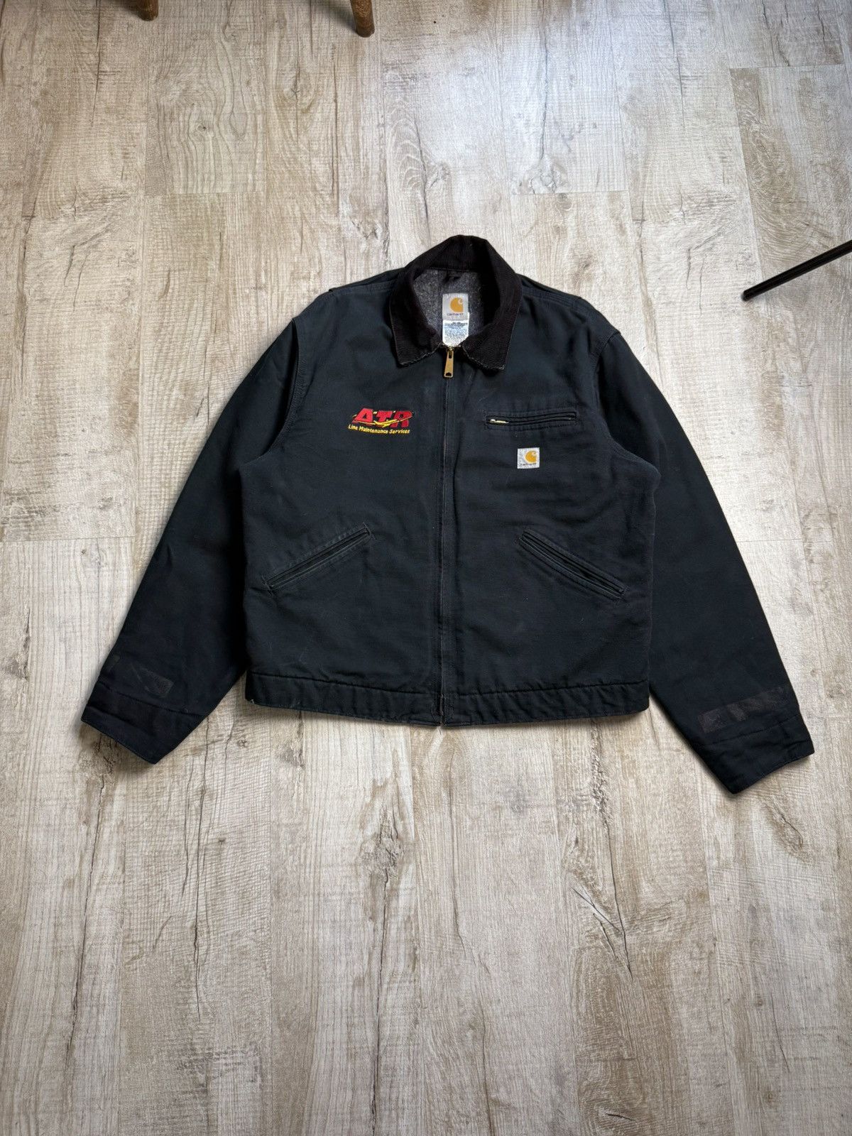 Carhartt Carhartt Detroit Jacket Black ATR Lime Maintenance Services Size US L / EU 52-54 / 3 - 6 Thumbnail