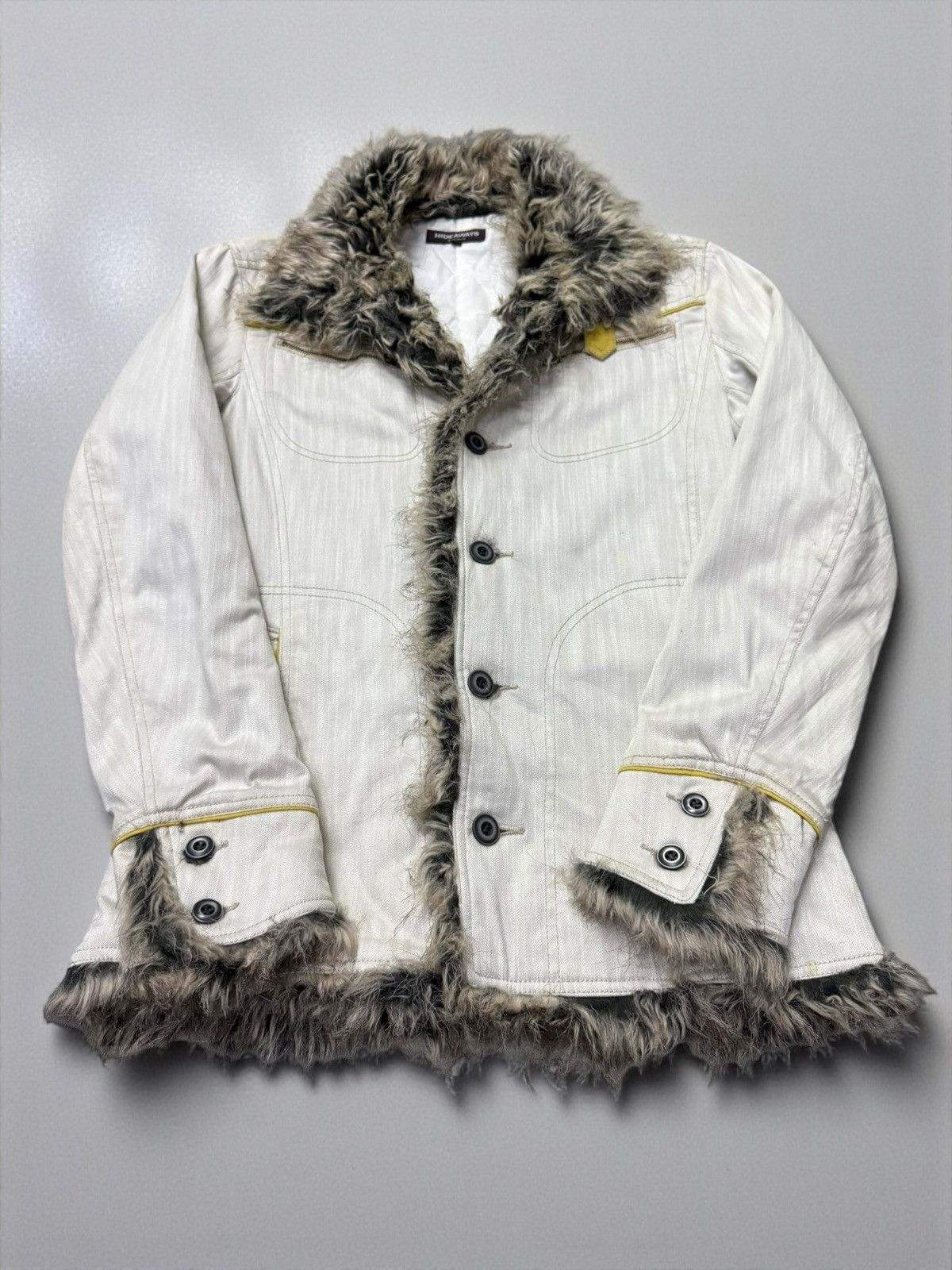 Hideaways Nicole Fur Trimmed Rock Star Denim Jacket