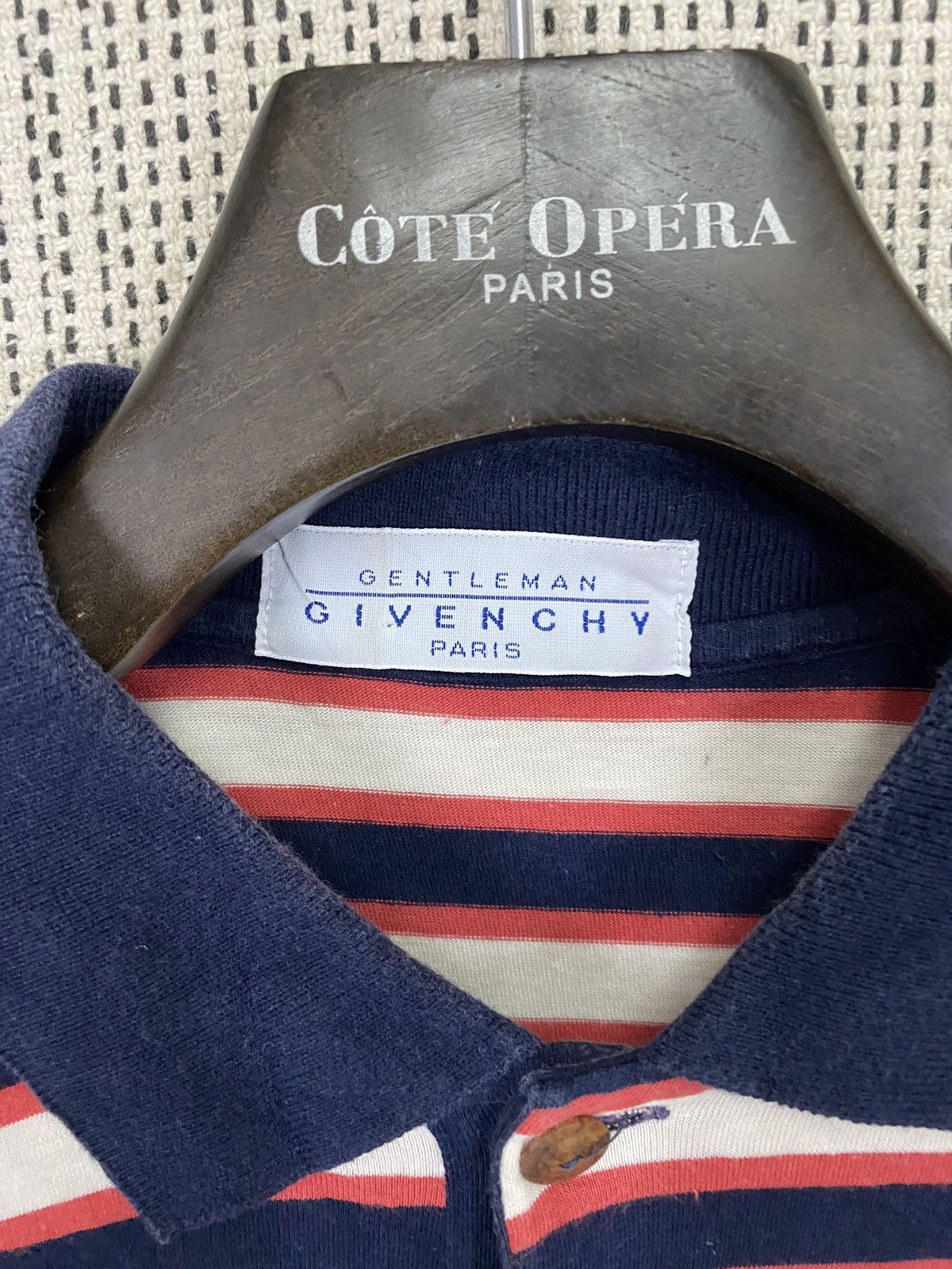 Designer × Givenchy Vintage gentleman givenchy paris striped polo Size US M / EU 48-50 / 2 - 5 Thumbnail