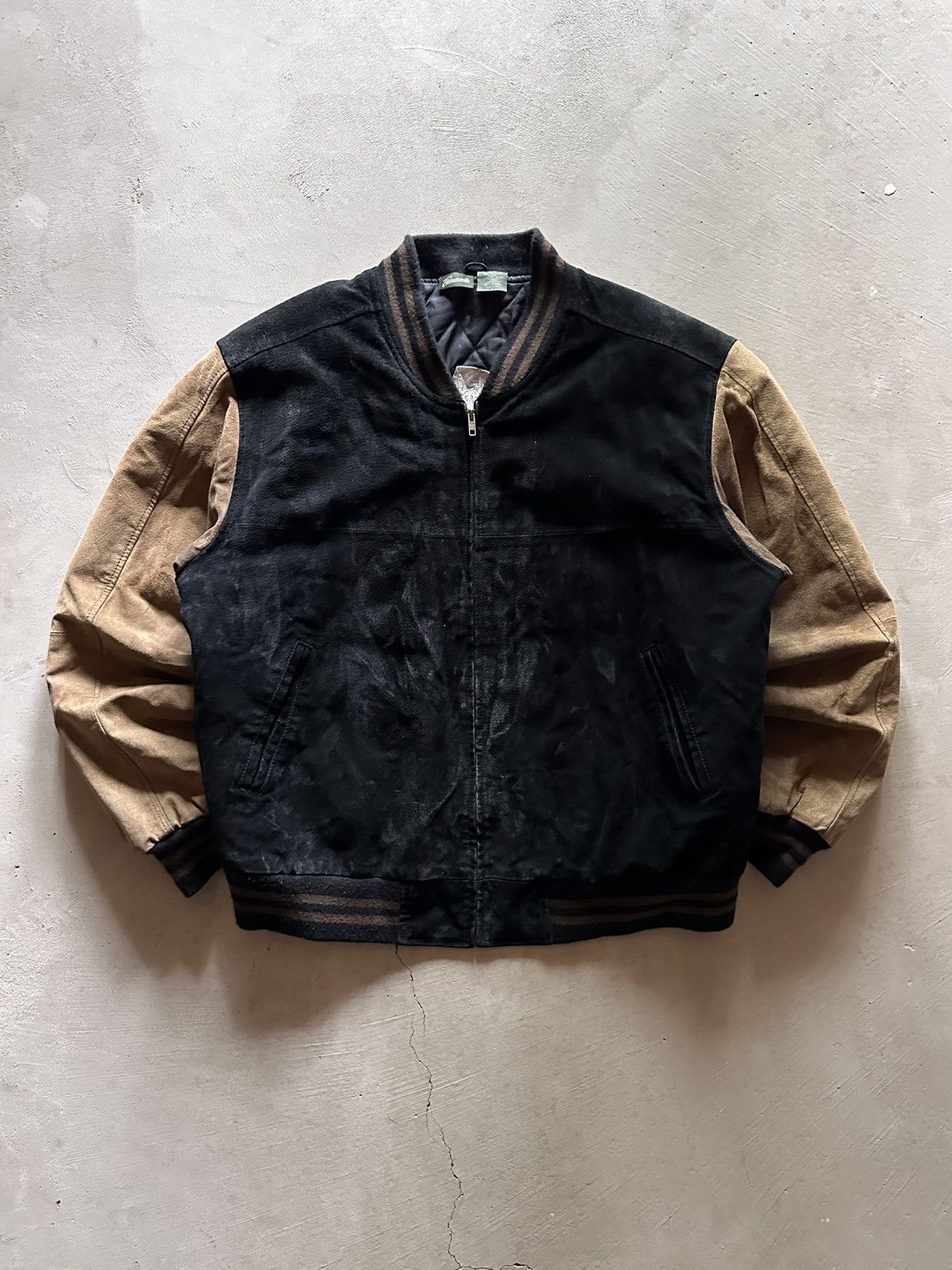 Vintage vintage 90s western suede embroidered varsity jacket Size US XL / EU 56 / 4 - 3 Thumbnail