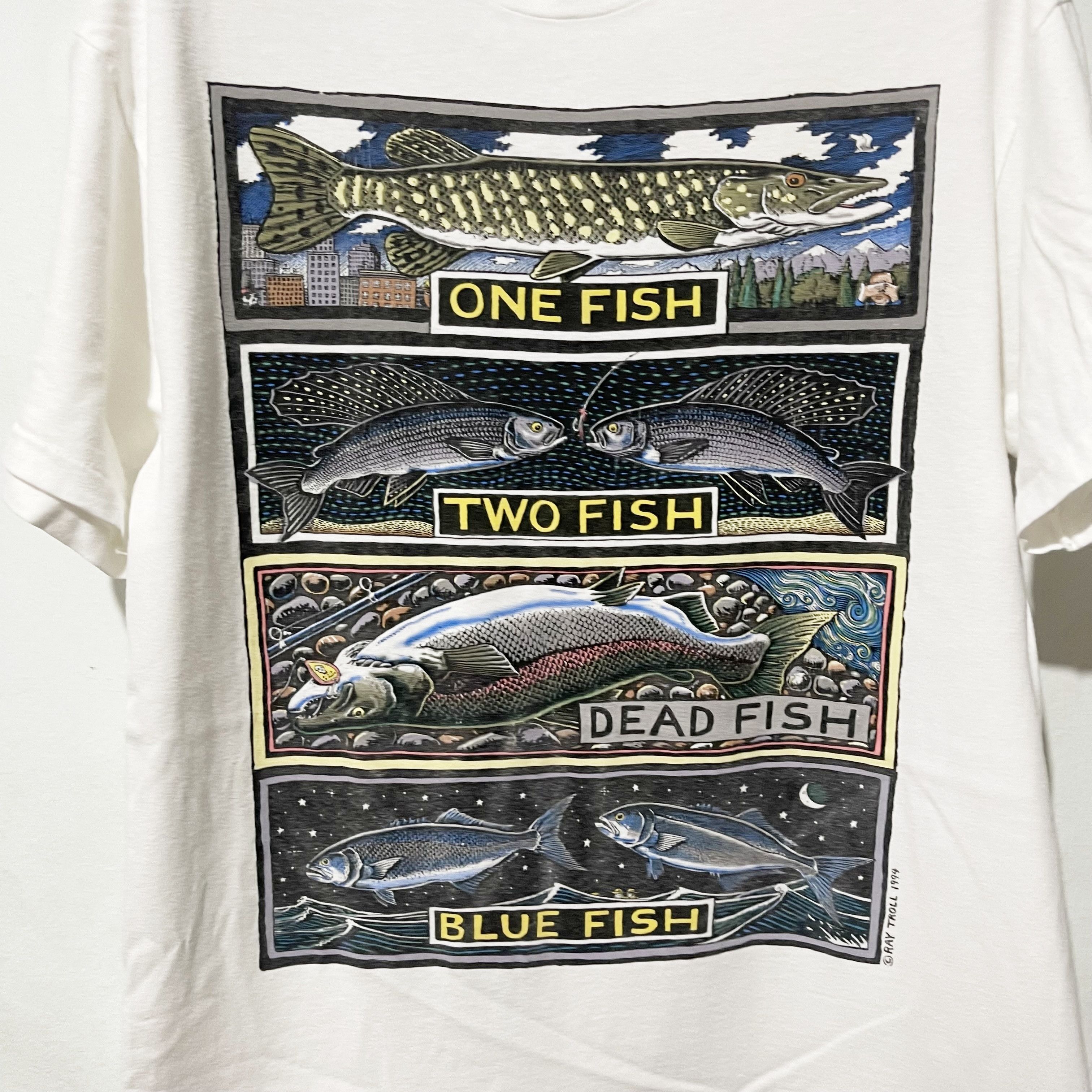 Vintage Vintage 1994 Ray Troll T-Shirt Size US M / EU 48-50 / 2 - 2 Thumbnail