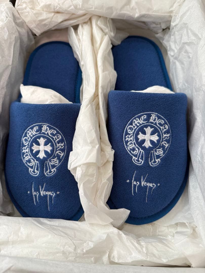 Chrome Hearts CHROME HEARTS Las Vegas Limited Edition Slippers Blue S Size US 5 / EU 37 - 3 Thumbnail