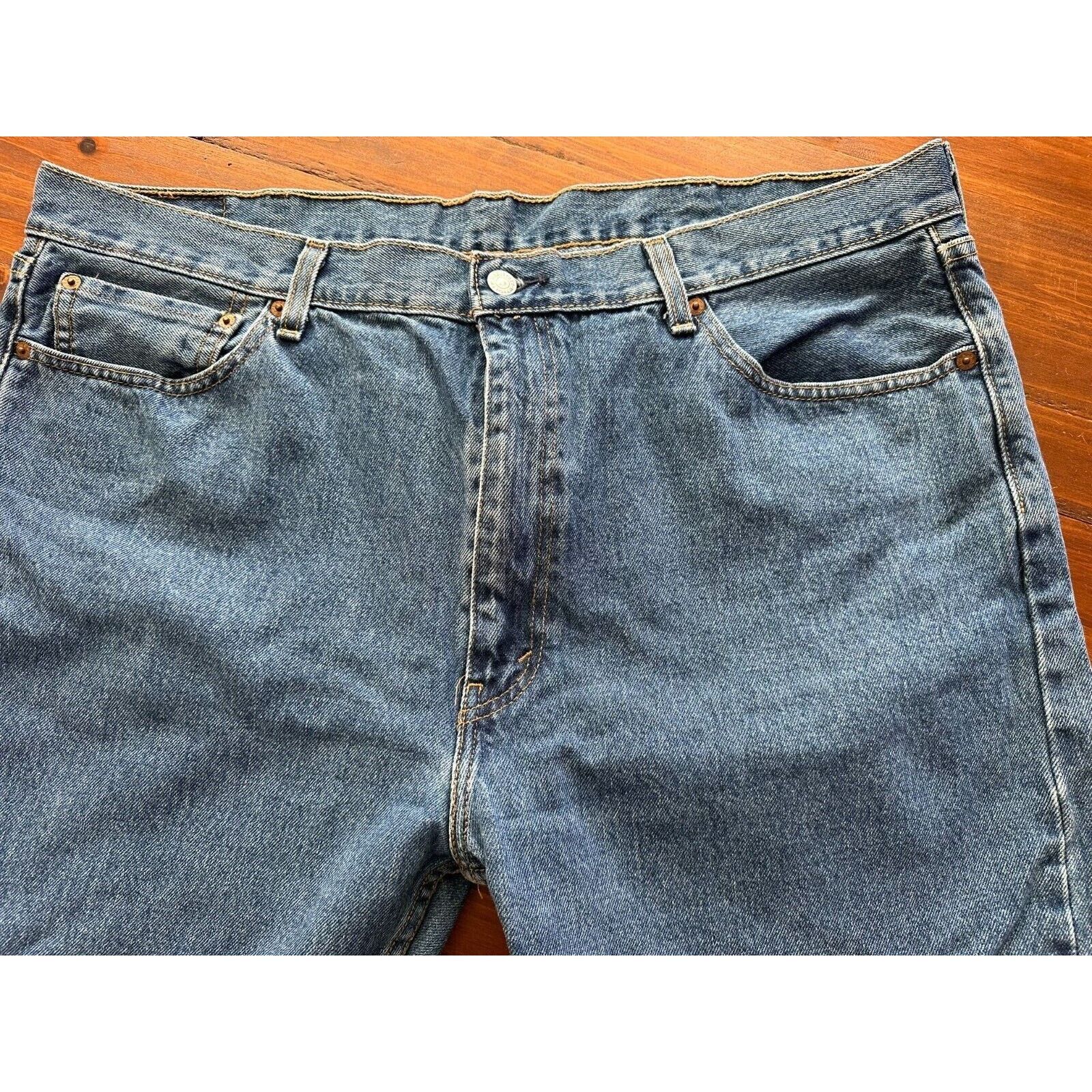Levi's Levis 505 Regular Fit Blue Jeans 40x32 Clean NormcorpWestern Size US 40 / EU 56 - 6 Thumbnail