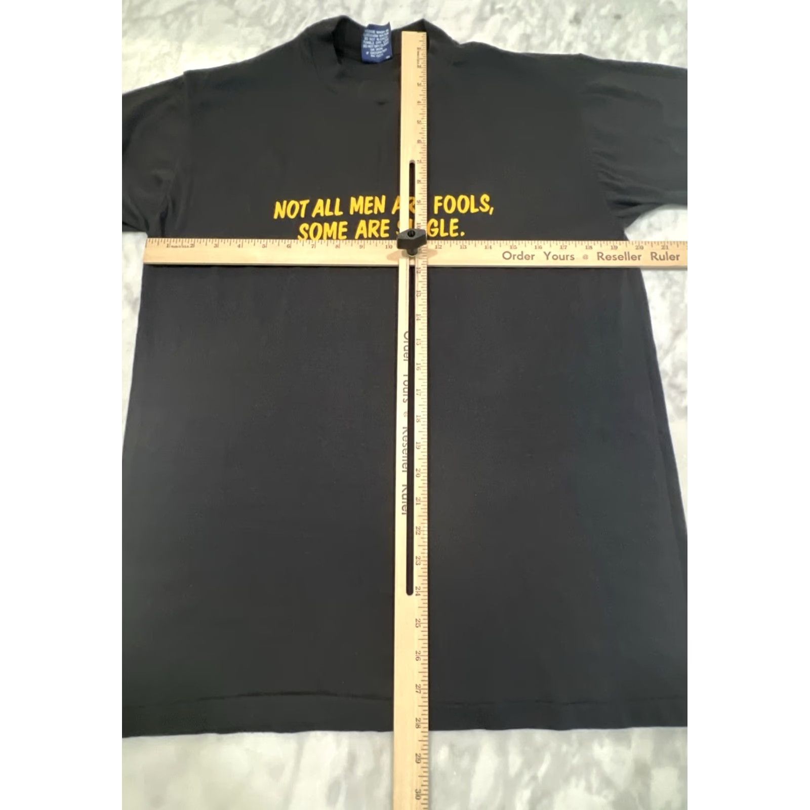 Vintage VINTAGE Sneakers Funny Shirt XL Not All Men Are Fools Some Are Single USA Single Stitch Mens Black Graphic Tee 1990s Cotton Short Sleeve Size US XL / EU 56 / 4 - 6 Thumbnail