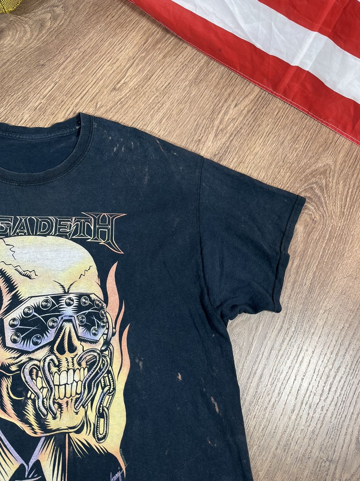 Band Tees Megadeth Distressed 😫 T Shirt Size US XL / EU 56 / 4 - 3 Thumbnail