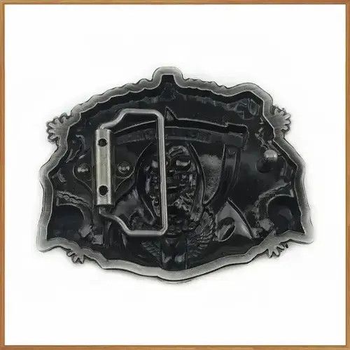 Other Blue Enameled GRIM REAPER Belt Buckle Size ONE SIZE - 2 Thumbnail