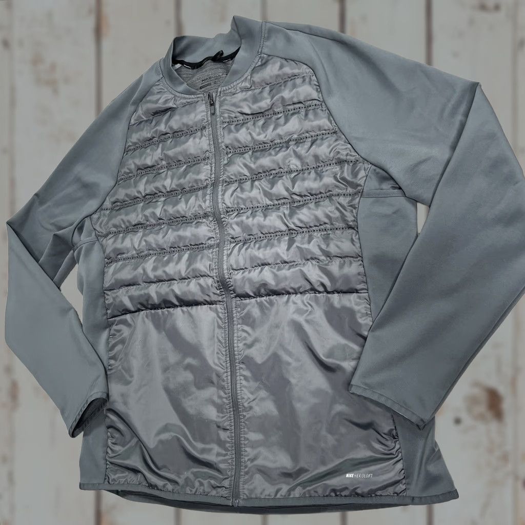 Nike VINTAGE Nike Golf Jacket Mens XL Gray Aeroloft Sports Performance Insulated Activewear Size US XL / EU 56 / 4 - 1 Thumbnail