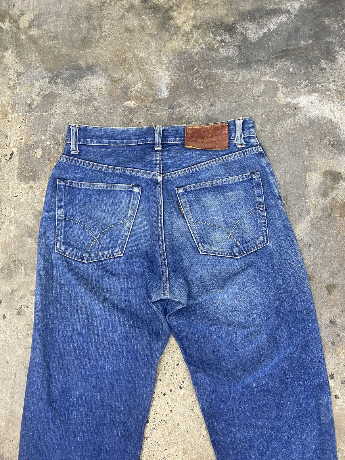 Japanese Brand × Vintage HR iron selvegde blue jeans wash japanese brand Size US 29 - 12 Thumbnail