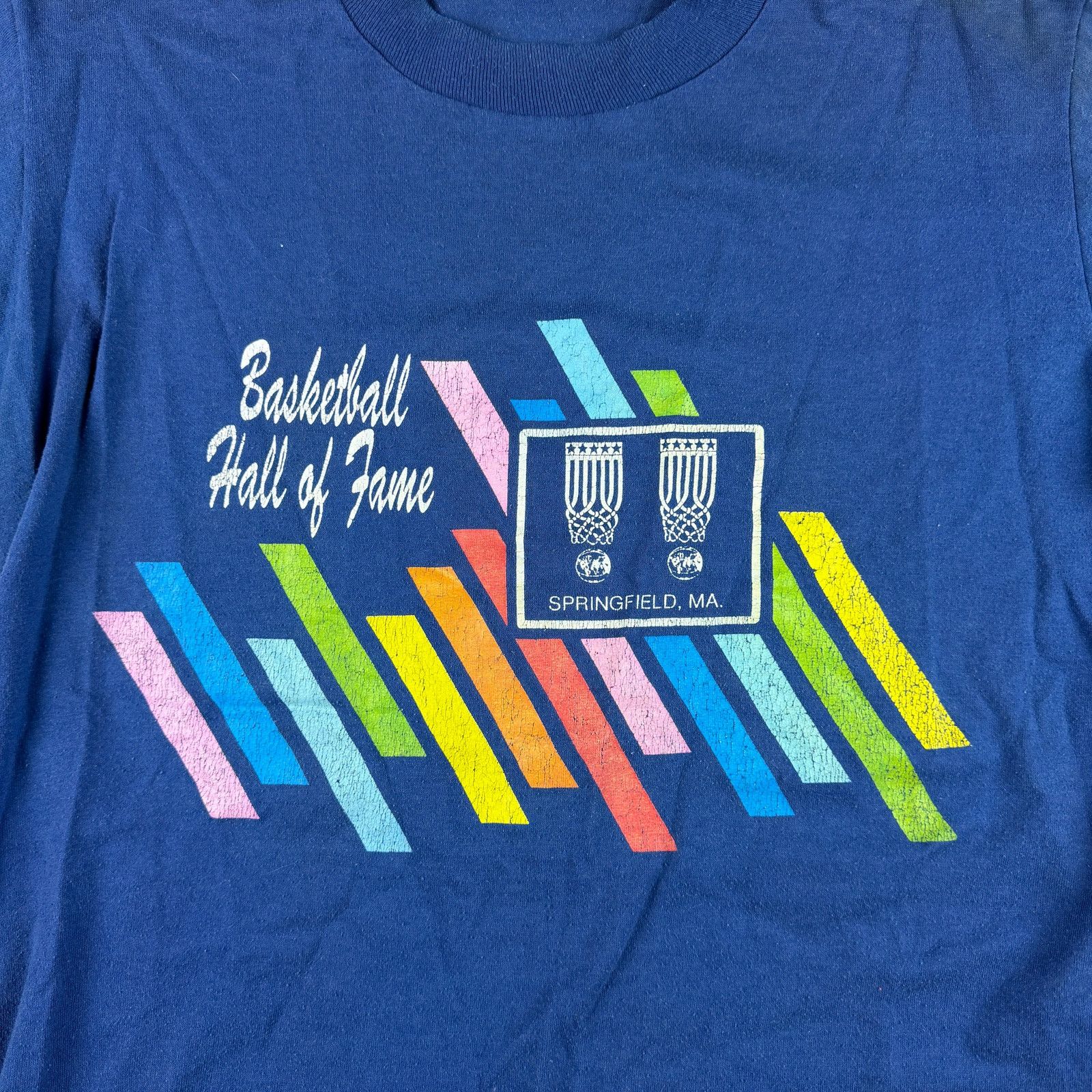 Velva Sheen Vintage 90s Basketball Hall Of Fame T Shirt Size Medium Size US L / EU 52-54 / 3 - 1 Thumbnail