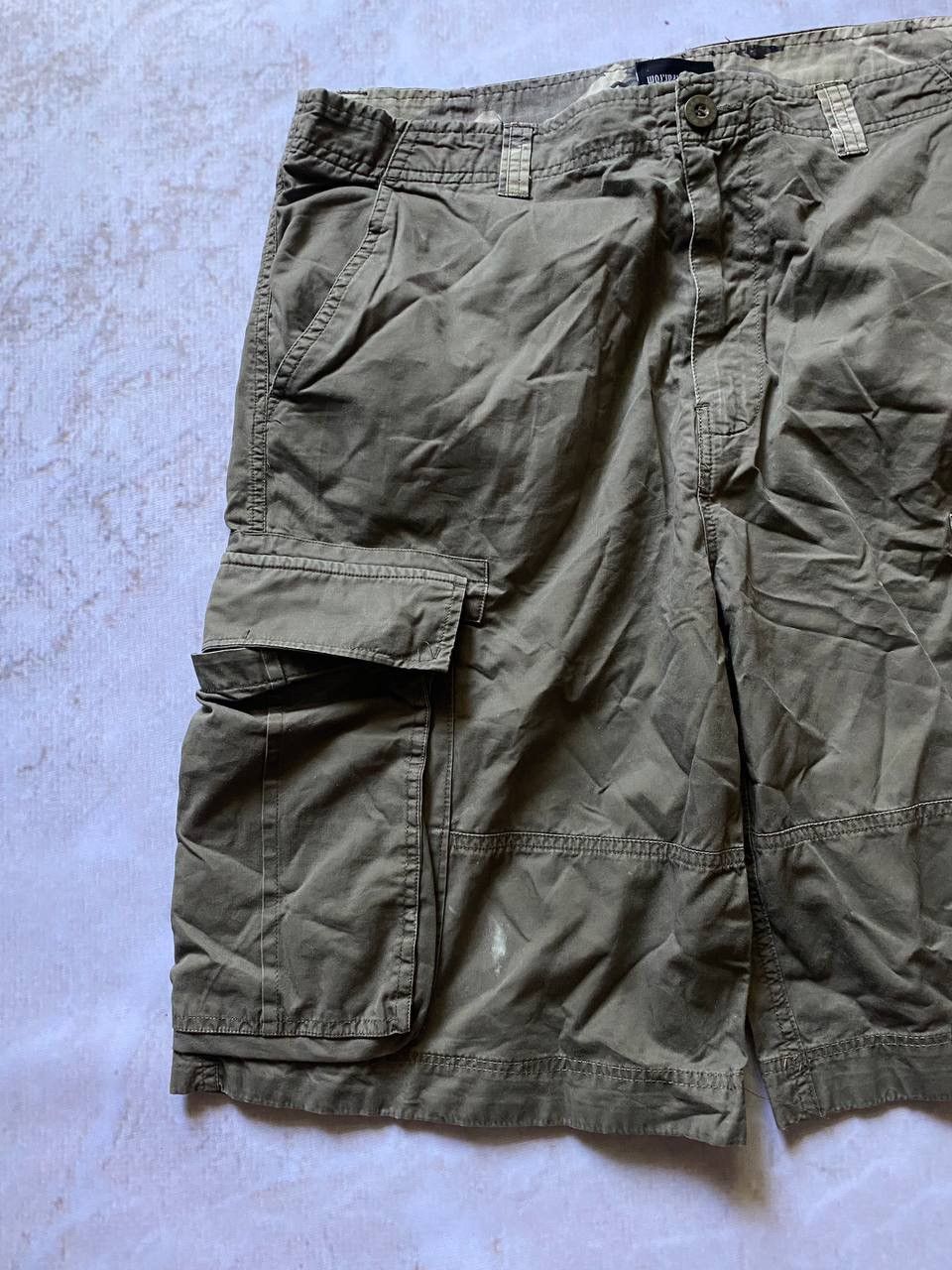 Japanese Brand × No Fear × Vintage Crazy Vintage Y2k 90s Baggy Khaki No Fear Skater Cargo Shorts Size US 32 / EU 48 - 5 Thumbnail