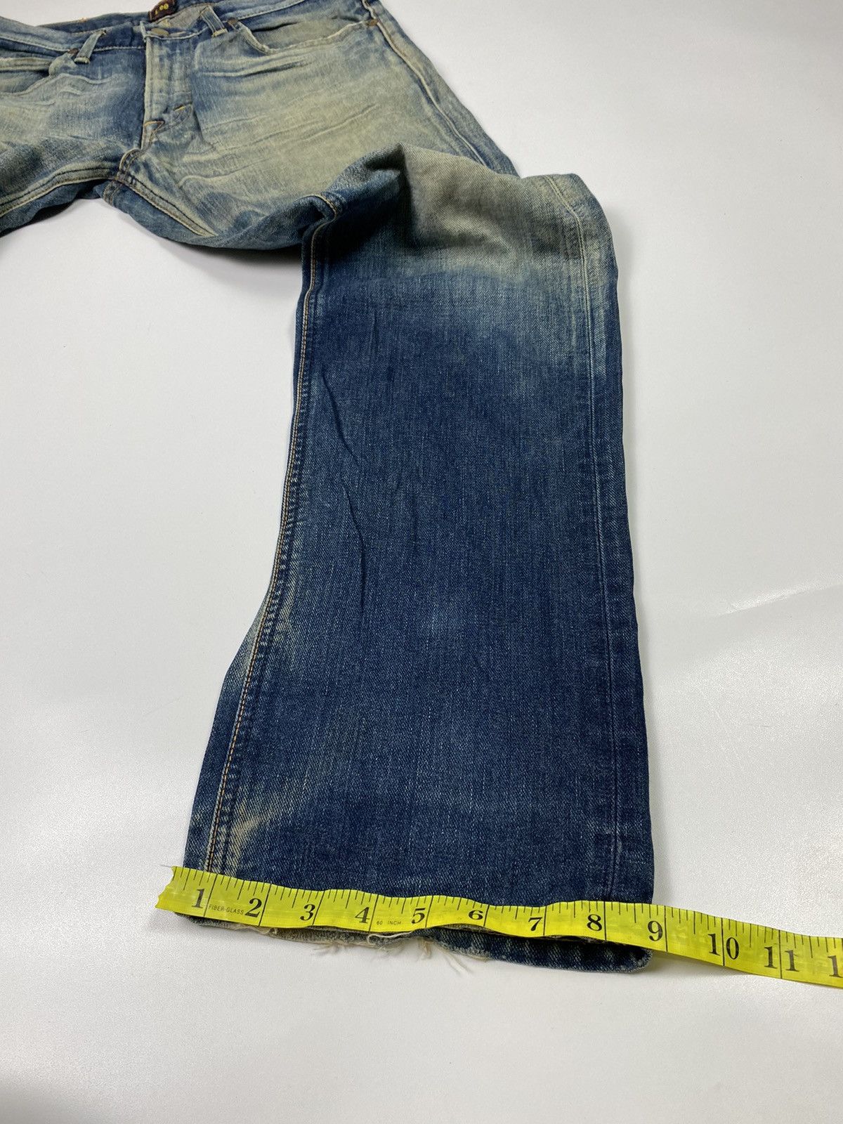 Japanese Brand × Jean × Lee 💥Faded💥 lee dirty fade mudwash jeans denim pant Size US 34 / EU 50 - 11 Thumbnail