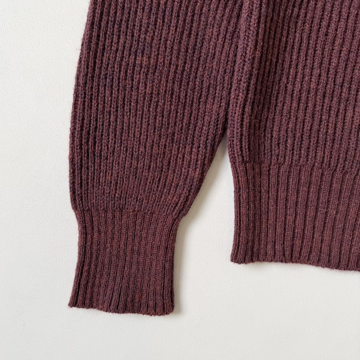 Maison Margiela A/W 16 Rust Orange Ribbed Alpaca Wool Sweater Size US M / EU 48-50 / 2 - 7 Thumbnail