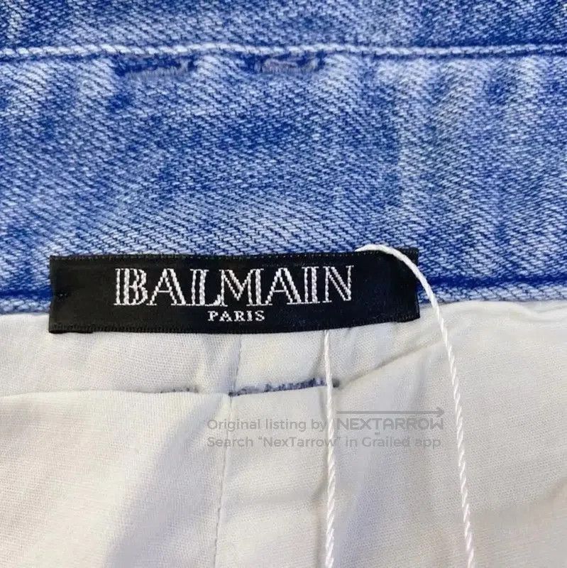 Balmain Balmain Summer Blue Cotton Women's Shorts . Size 23" - 6 Thumbnail