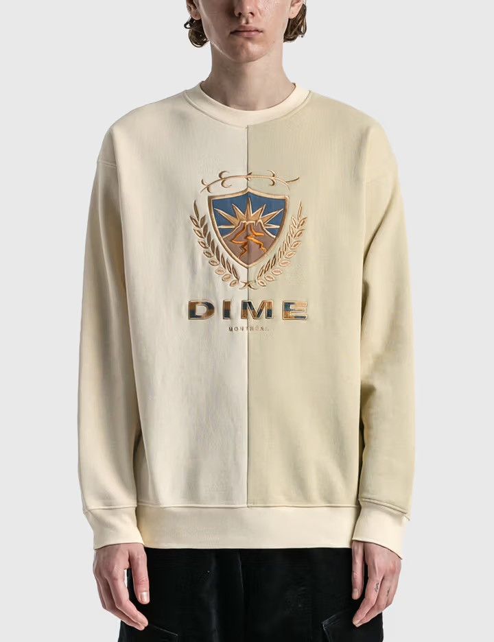 Dime Dime Split Crest Crewneck | Grailed