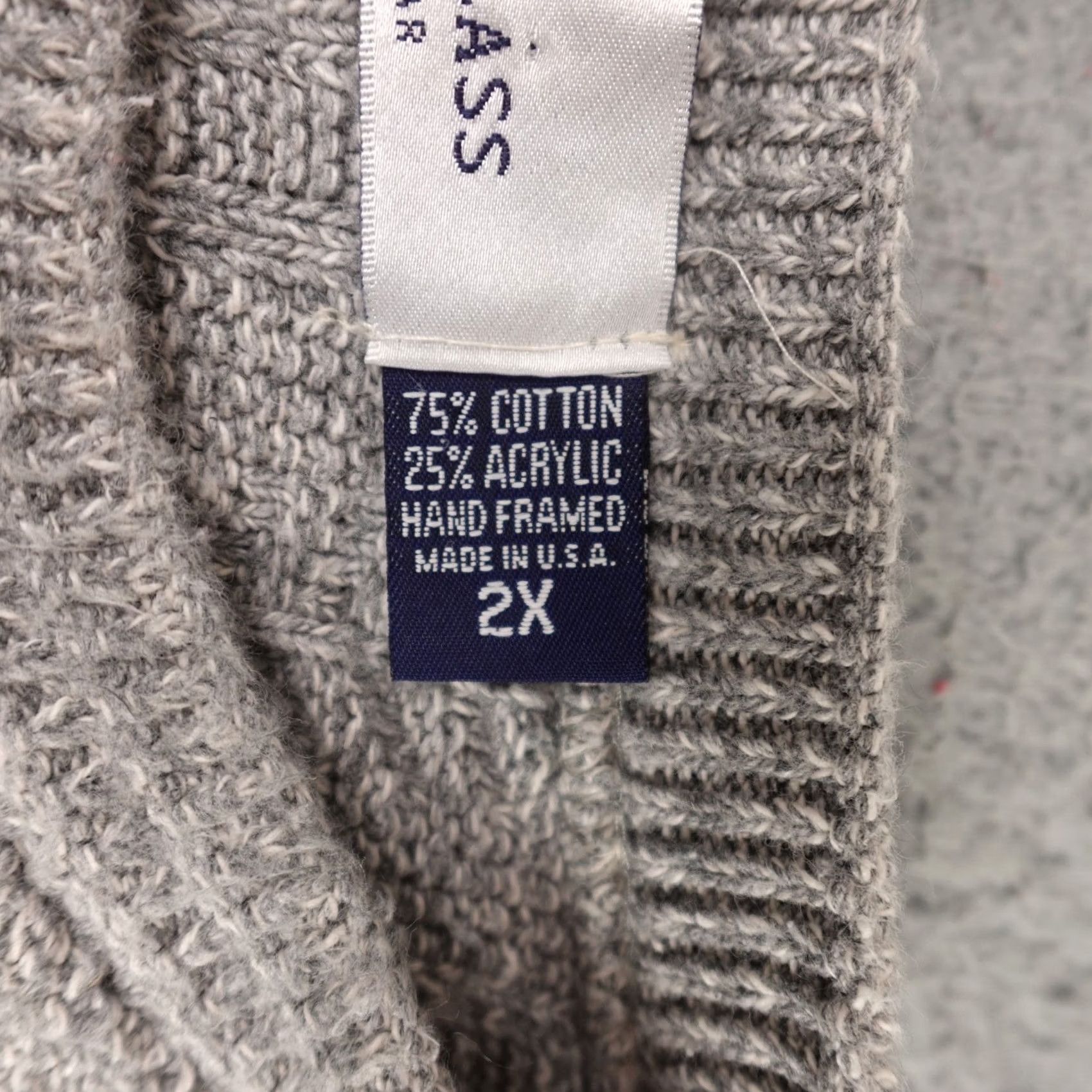 Bill Blass VINTAGE Bill Bass Sweater Mens 2X Gray Knit Crewneck Textured Made In USA 90s Size US XXL / EU 58 / 5 - 3 Thumbnail