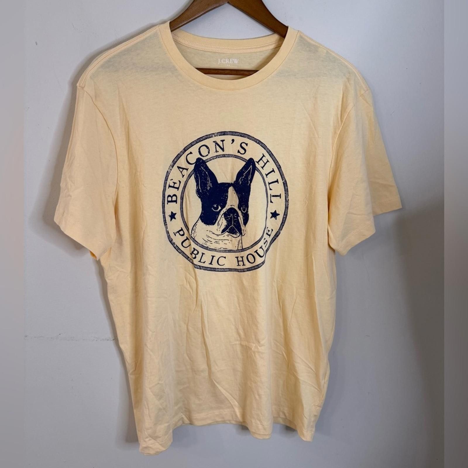 Other J. Crew Factory yellow & blue graphic dog tee shirt SZ LG Size US L / EU 52-54 / 3 - 3 Thumbnail