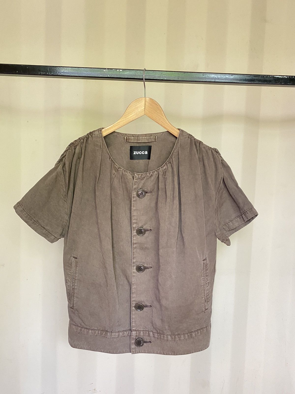 CABANE de ZUCCa Zucca brown blouse Size ONE SIZE - 1 Thumbnail