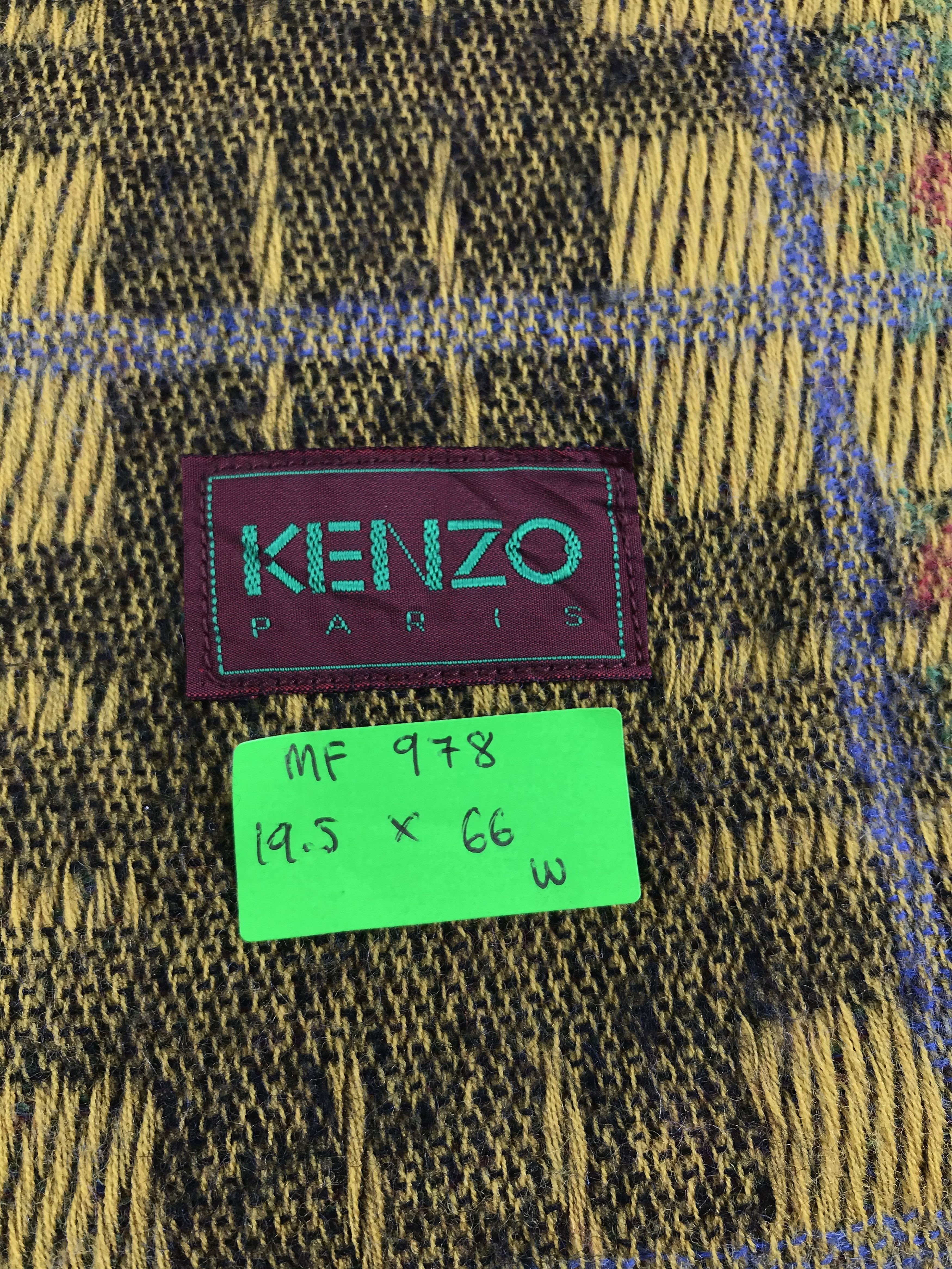 Kenzo Vintage Kenzo Scarf/Muffler/Neckwear MF978 Size ONE SIZE - 4 Thumbnail