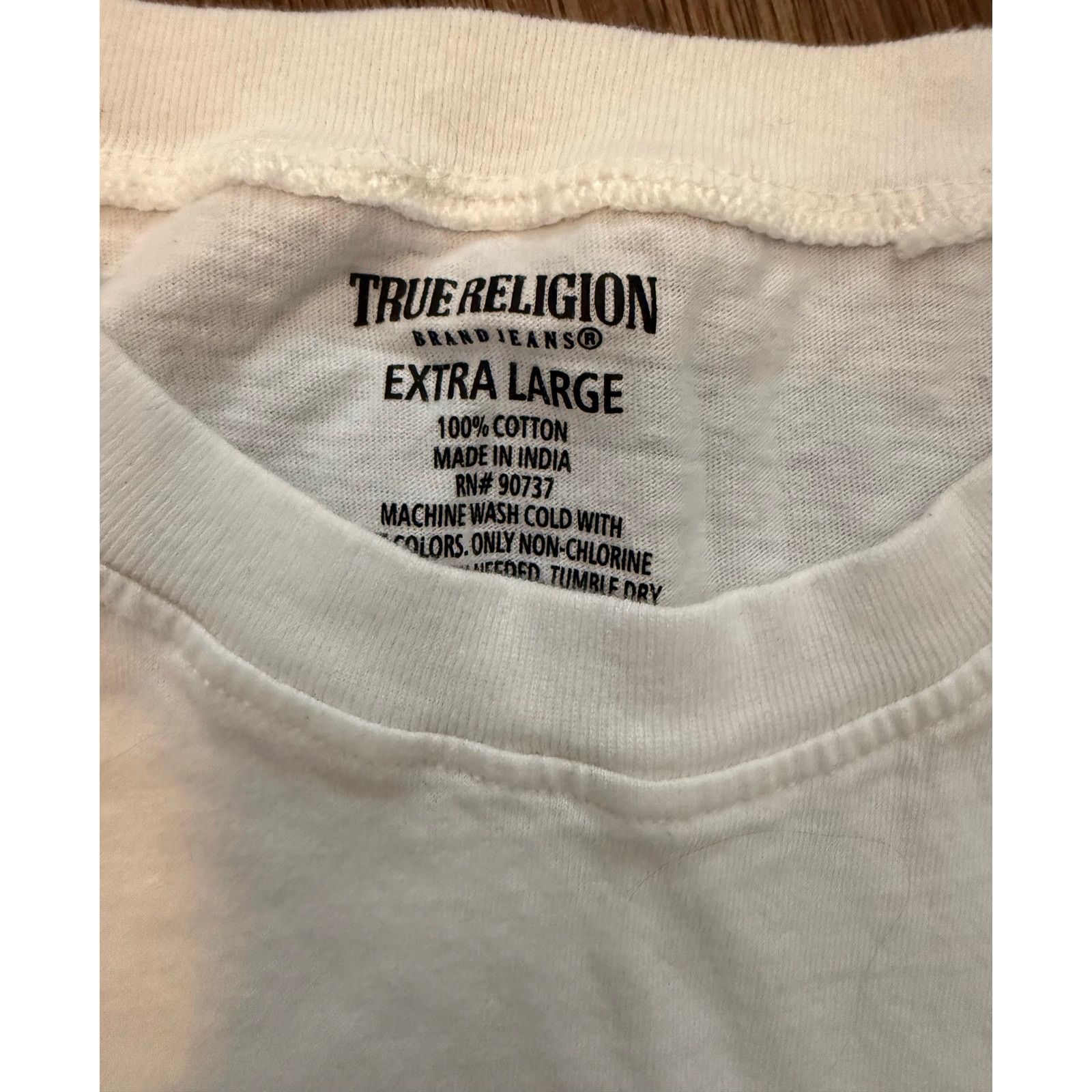True Religion True Religion Shirt Mens XL White Blank Tee Size US XL / EU 56 / 4 - 2 Thumbnail