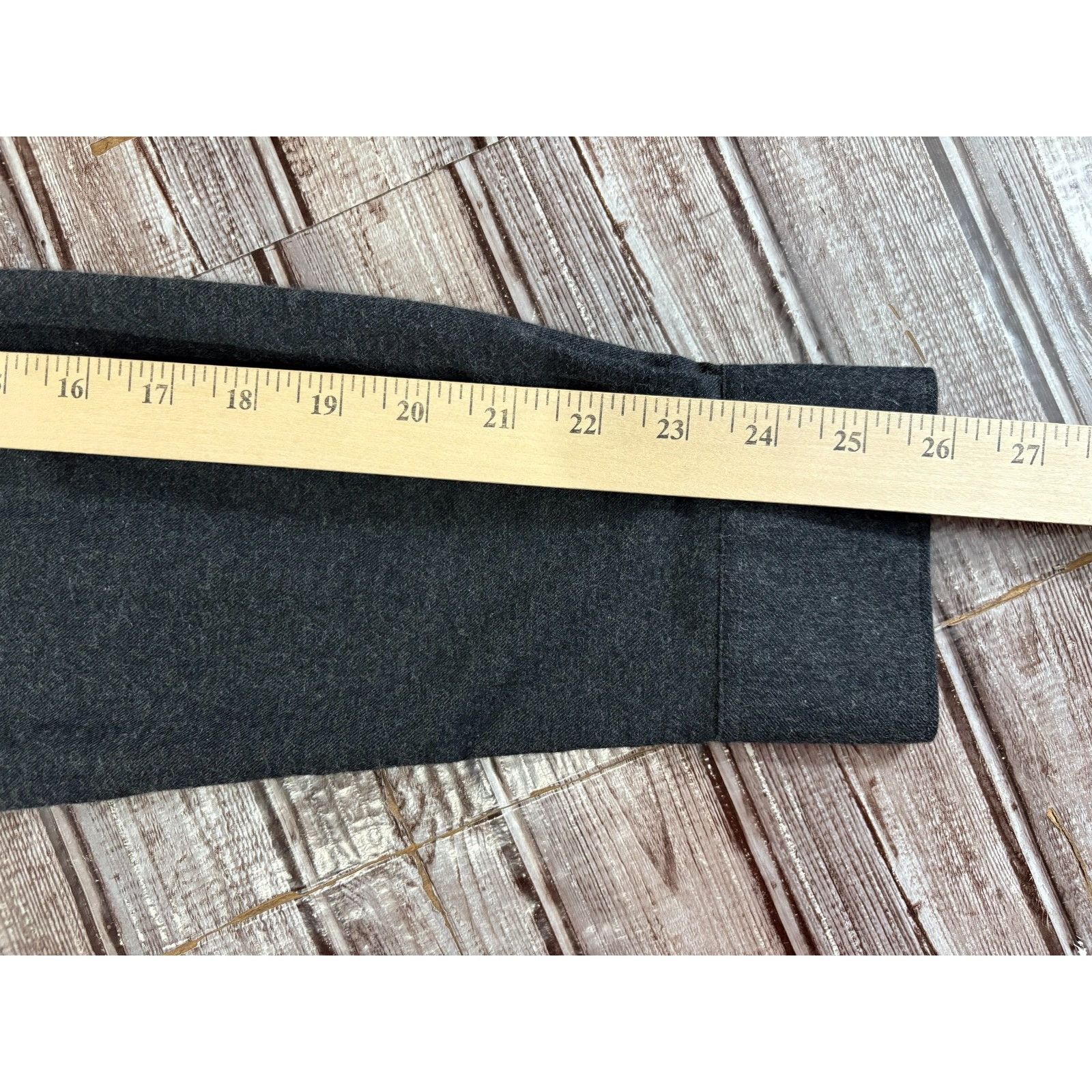 Todd Snyder Todd Snyder Band Collar flannel Shirt size L color dark grey Size US L / EU 52-54 / 3 - 8 Thumbnail