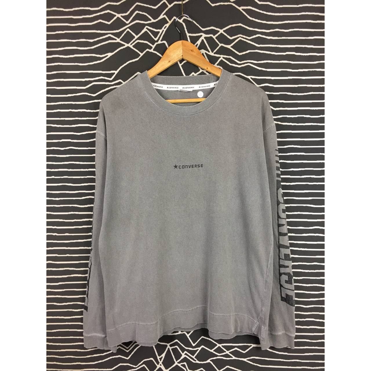 Converse × Vintage Converse Spell Out Logo Longsleeve Tee Size L Size US L / EU 52-54 / 3 - 3 Thumbnail