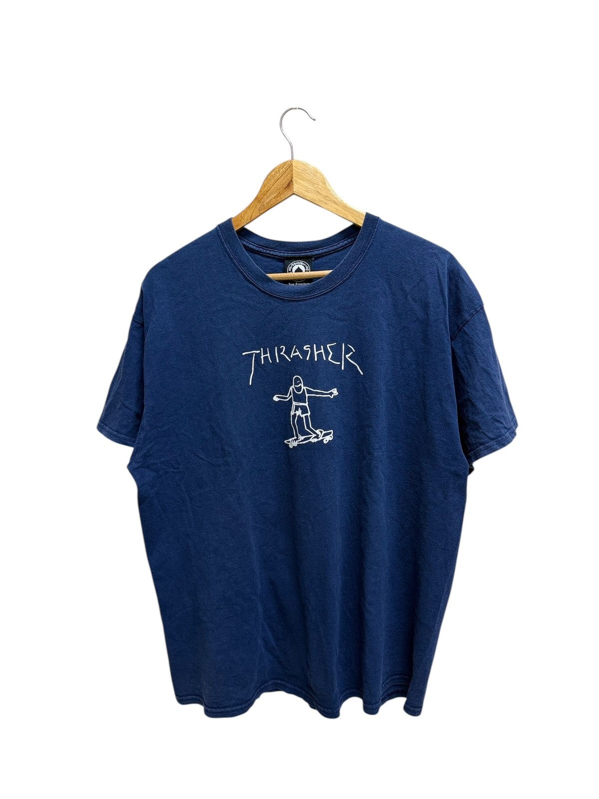 Thrasher × Vintage Vintage Y2K Trasher Skateboard San Fracisco Tshirt Size US L / EU 52-54 / 3 - 1 Thumbnail