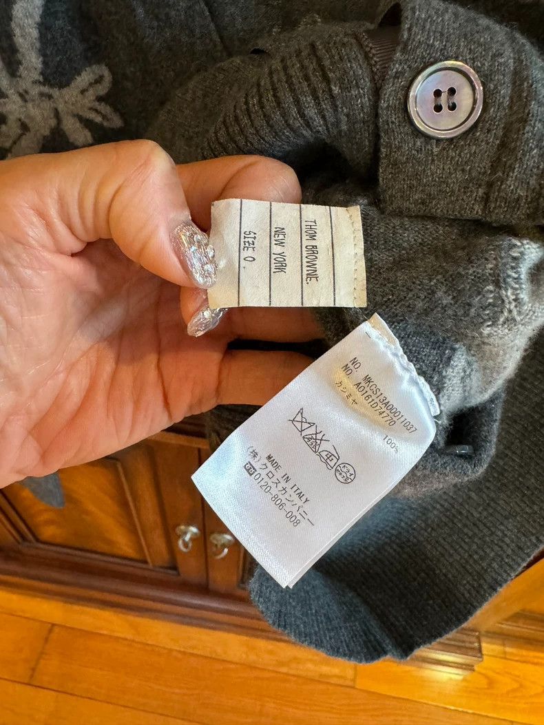 Thom Browne Thom Browne Cashmere cardigan Size US XS / EU 42 / 0 - 4 Thumbnail