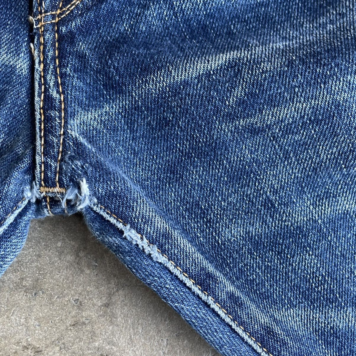 KURO 🔥🇯🇵KURO Japan Blue Denim Distress Selvedge Denim Jeans Size US 31 - 9 Thumbnail