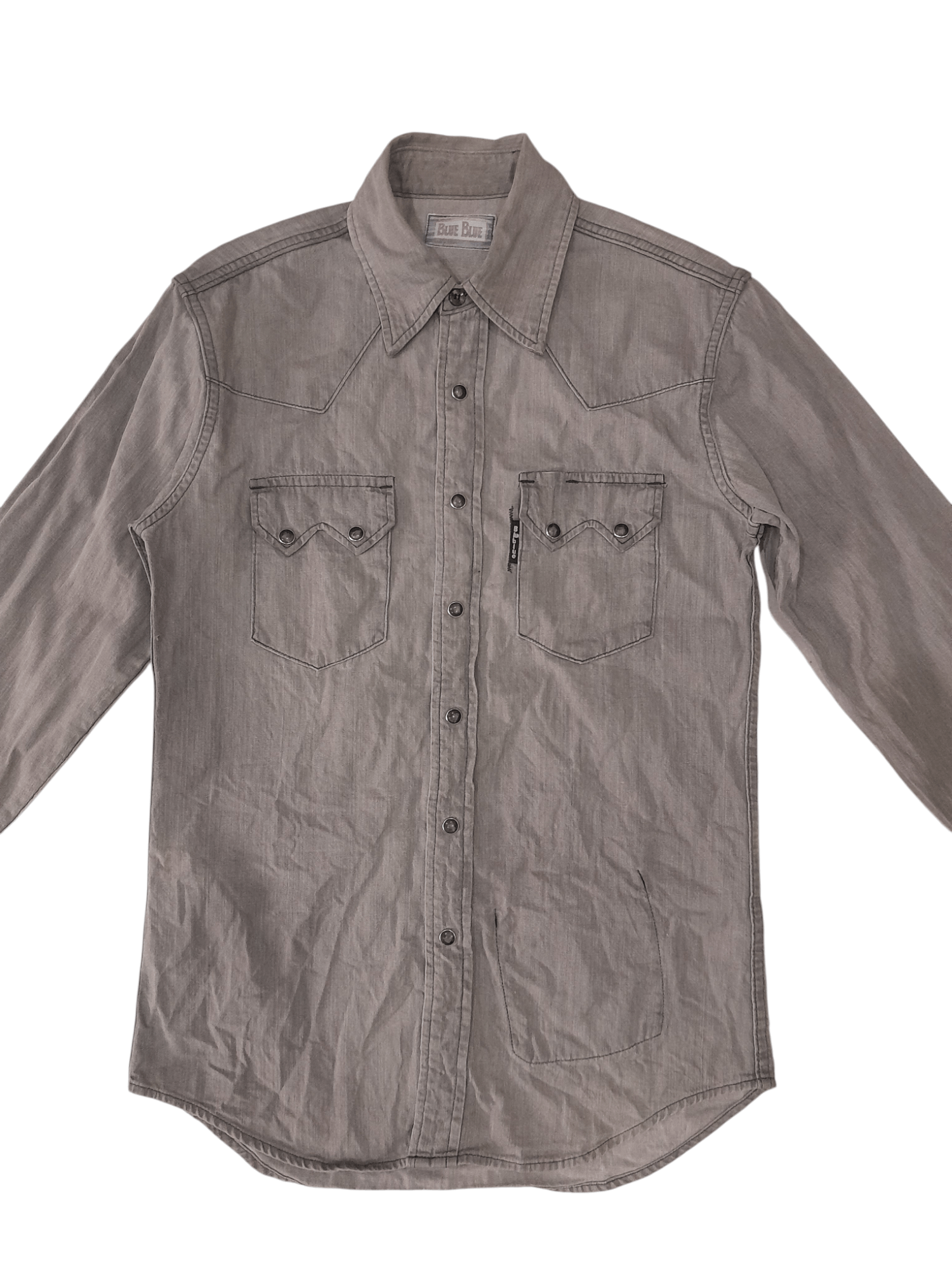 Blue Blue Japan Blue Blue Japan Kenji Tsuji Buffalo Shirt (F445) Size US S / EU 44-46 / 1 - 2 Thumbnail