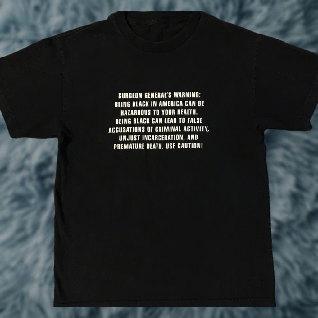 Vintage VINTAGE Being Black In America Is Hazardous Faded Shirt S Mens T-Shirt Black 80s 90s Funny Sarcasm USA Bar Cartoon Punk Rock Distressed Thrashed Y2K Size US S / EU 44-46 / 1 - 1 Thumbnail
