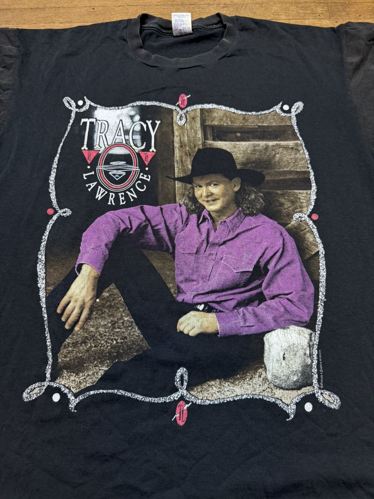 Vintage Vintage Tracy Lawrence T Shirt 1993 Size US XL / EU 56 / 4 - 3 Thumbnail