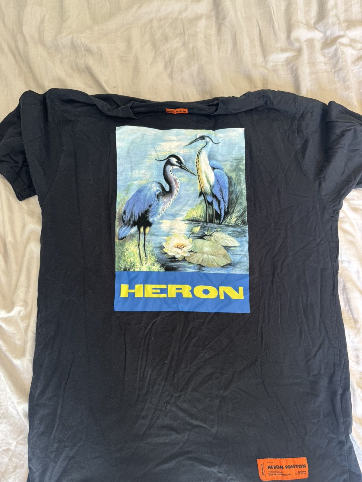 Heron Preston Navy Heron Preston t shirt Size US L / EU 52-54 / 3 - 1 Thumbnail