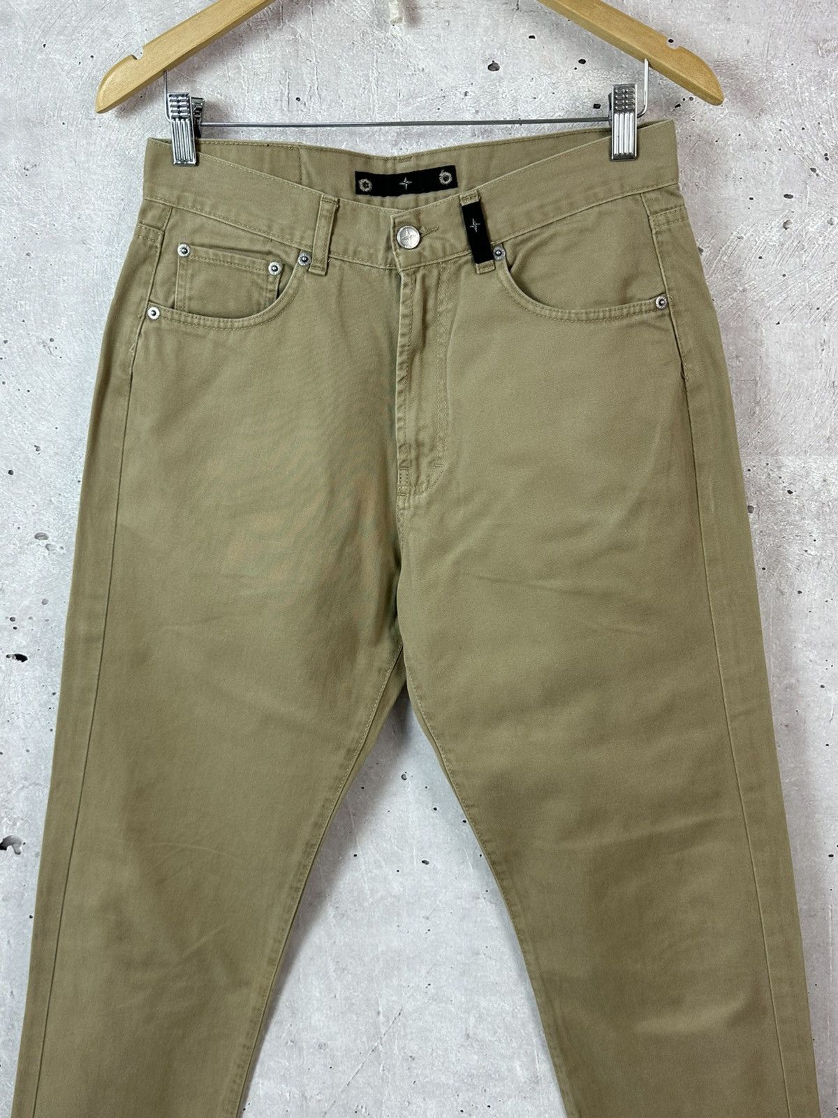 Vintage Stone Island Vintage Logo Beige Made in Italy Pants Size US 30 / EU 46 - 3 Thumbnail